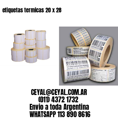 etiquetas termicas 20 x 28