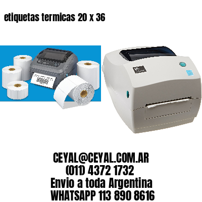 etiquetas termicas 20 x 36