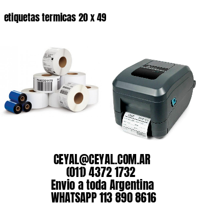 etiquetas termicas 20 x 49