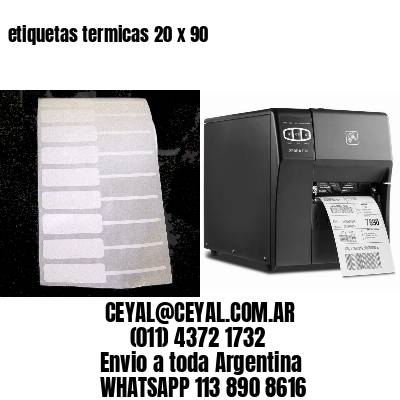 etiquetas termicas 20 x 90