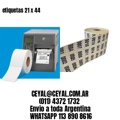 etiquetas 21 x 44