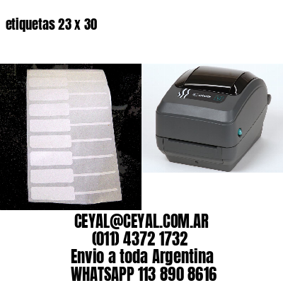 etiquetas 23 x 30