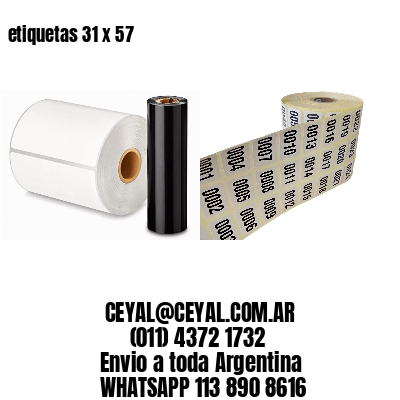etiquetas 31 x 57