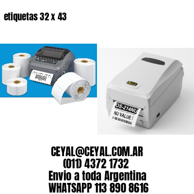 etiquetas 32 x 43