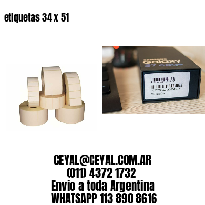 etiquetas 34 x 51