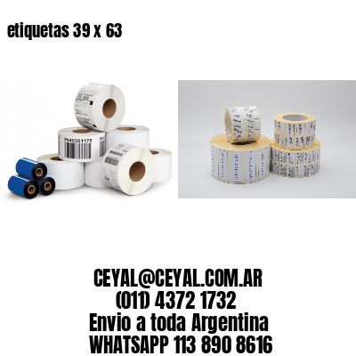 etiquetas 39 x 63