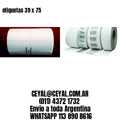 etiquetas 39 x 75