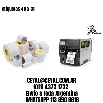etiquetas 40 x 31