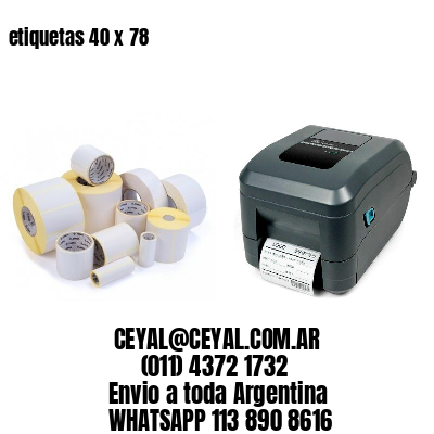 etiquetas 40 x 78