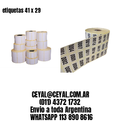 etiquetas 41 x 29