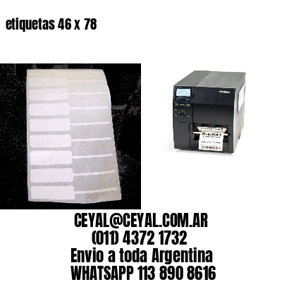 etiquetas 46 x 78