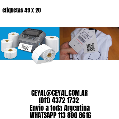etiquetas 49 x 20