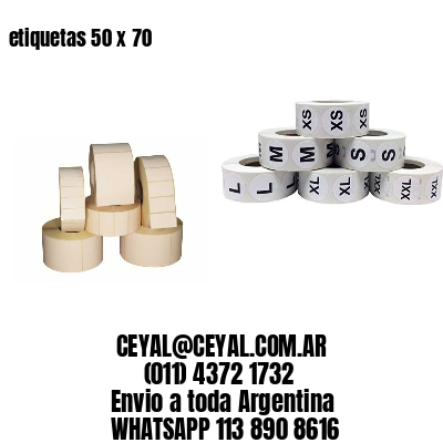 etiquetas 50 x 70