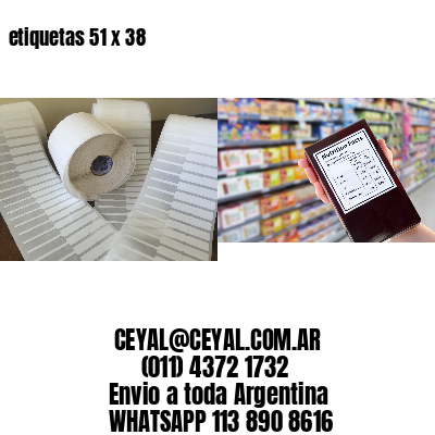 etiquetas 51 x 38