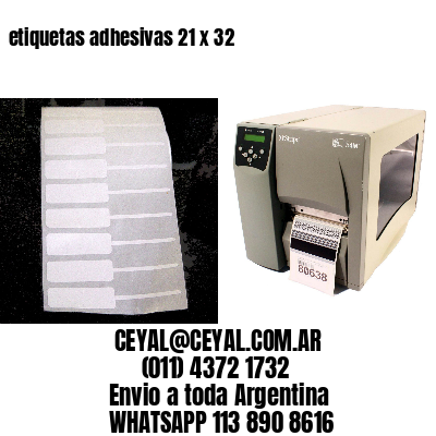 etiquetas adhesivas 21 x 32