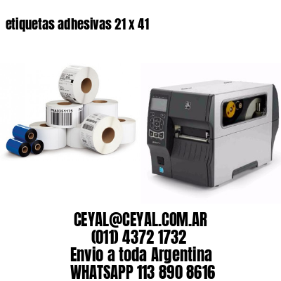 etiquetas adhesivas 21 x 41
