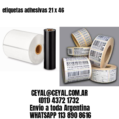 etiquetas adhesivas 21 x 46