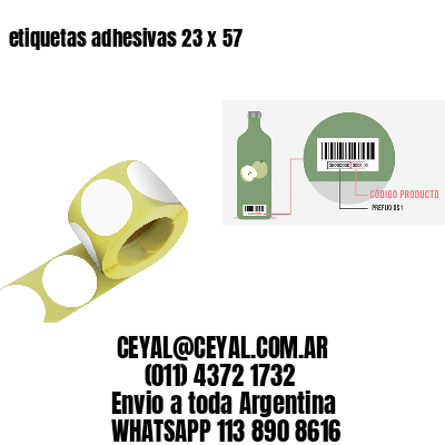 etiquetas adhesivas 23 x 57