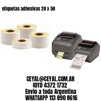 etiquetas adhesivas 28 x 50