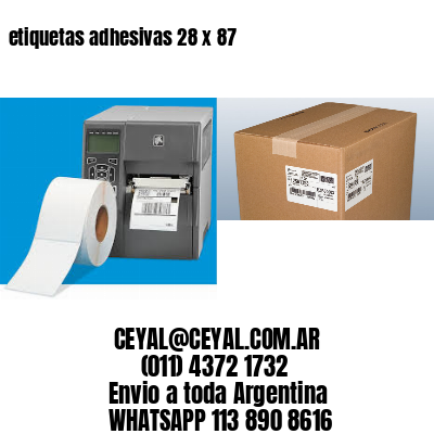 etiquetas adhesivas 28 x 87