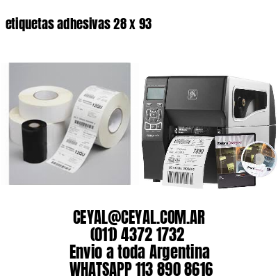 etiquetas adhesivas 28 x 93