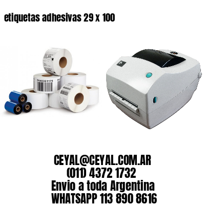 etiquetas adhesivas 29 x 100
