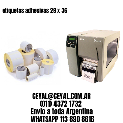 etiquetas adhesivas 29 x 36