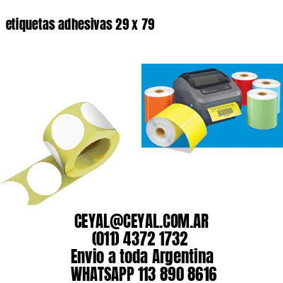 etiquetas adhesivas 29 x 79