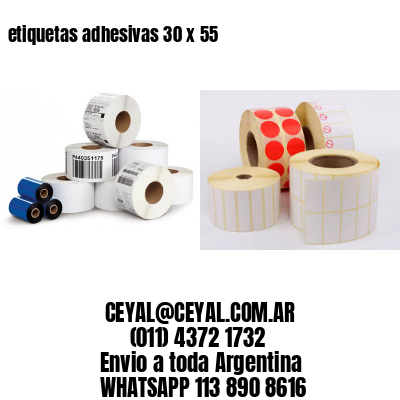 etiquetas adhesivas 30 x 55