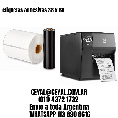 etiquetas adhesivas 38 x 60