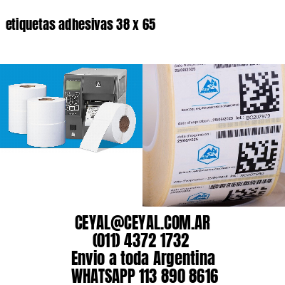 etiquetas adhesivas 38 x 65