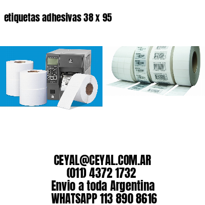 etiquetas adhesivas 38 x 95