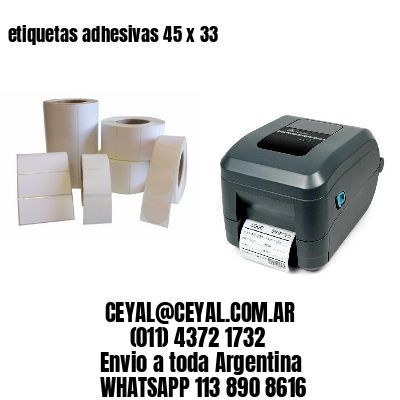 etiquetas adhesivas 45 x 33