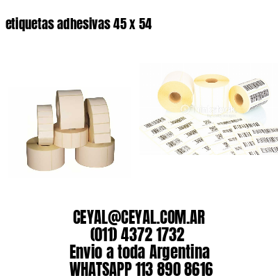 etiquetas adhesivas 45 x 54
