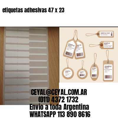 etiquetas adhesivas 47 x 23