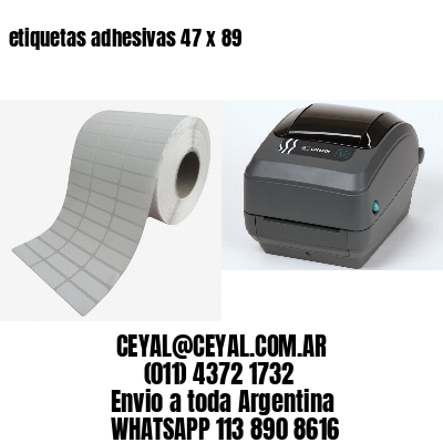 etiquetas adhesivas 47 x 89