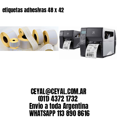 etiquetas adhesivas 48 x 42