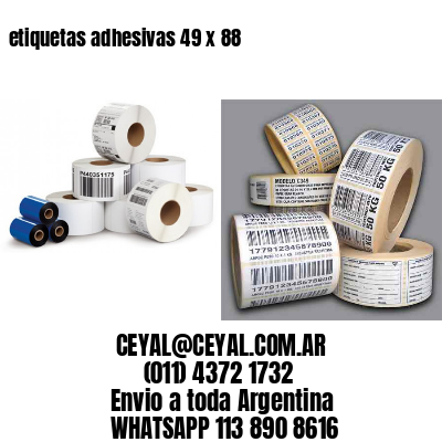 etiquetas adhesivas 49 x 88