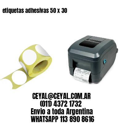 etiquetas adhesivas 50 x 30