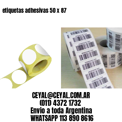 etiquetas adhesivas 50 x 87