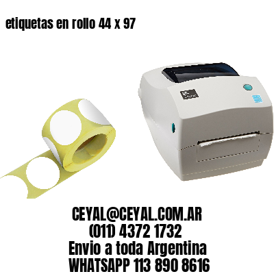 etiquetas en rollo 44 x 97