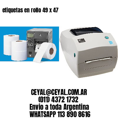 etiquetas en rollo 49 x 47
