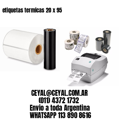 etiquetas termicas 20 x 95