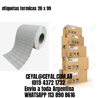 etiquetas termicas 20 x 99