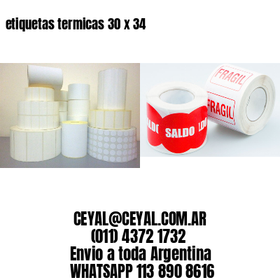 etiquetas termicas 30 x 34
