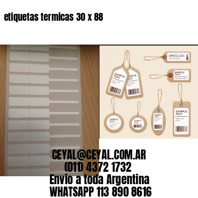 etiquetas termicas 30 x 88