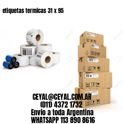 etiquetas termicas 31 x 95