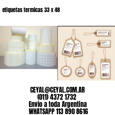 etiquetas termicas 33 x 48