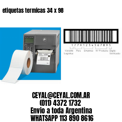 etiquetas termicas 34 x 98