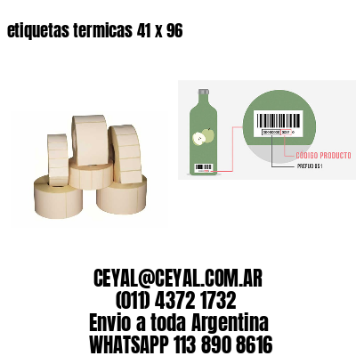 etiquetas termicas 41 x 96